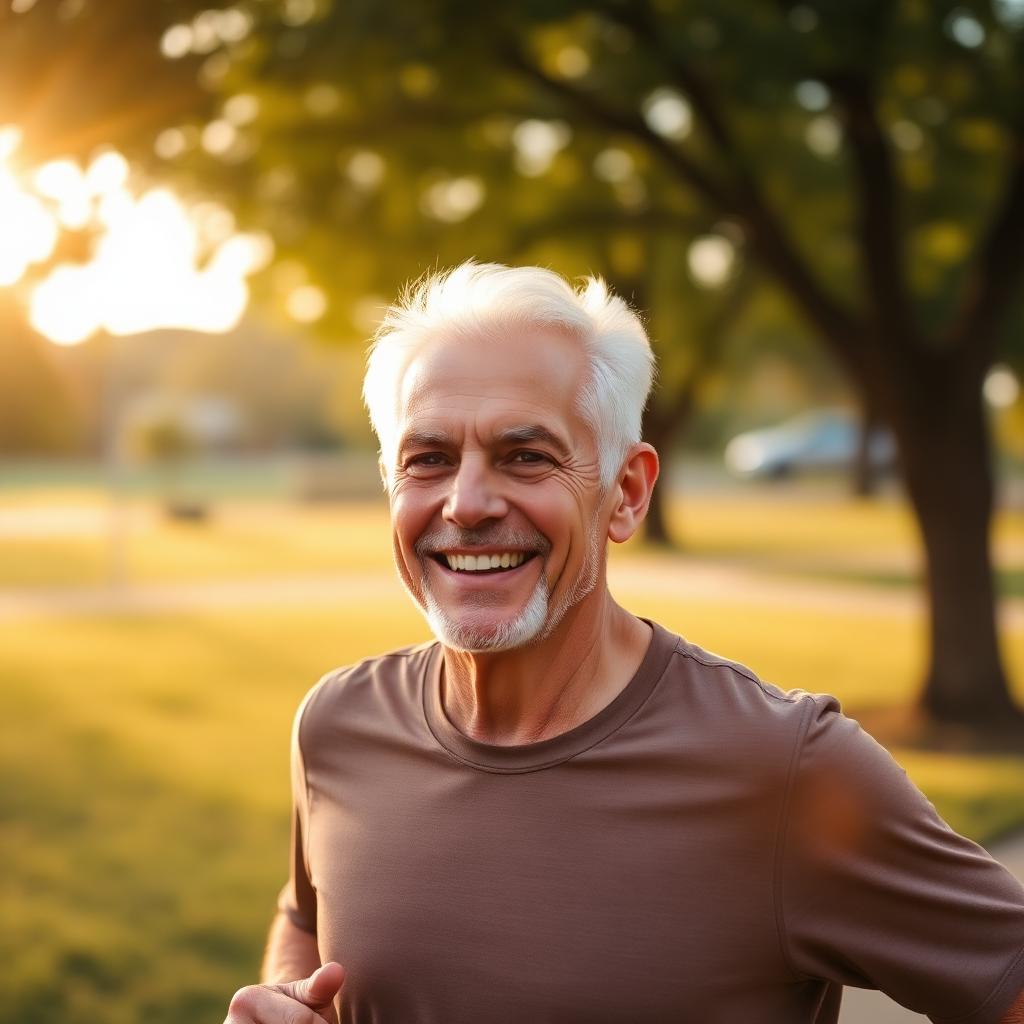Healthy active man enjoying life